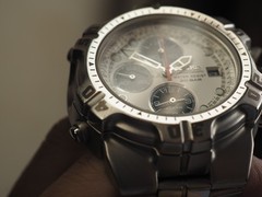 Vintage 1997 Seiko Chronograph 7T32-6K30 Panda Dial Qz 41mm Mens Watch JAPAN