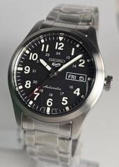 Seiko 5 Sports SRPG27K1 Automatic Field Watch Black Dial/Stainless Steel 39.4mm