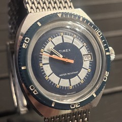 ‼️Vintage Timex Marlin Calendar 🛟Skin Diver 🤿Watch [1977]