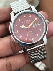 Automatic 8200 21Jewels Restored Dial Red DayDate Mens Japan Watch Vintage 71