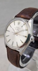 Rolex Oyster Perpetual Air-King SS Mens Model 5500 Watch Serviced Orig Dial 1965