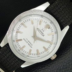 REFURBISHED VINTAGE HAND-WINDING SWISS MENS WHITE COLOR DIAL WATCH a707162-1