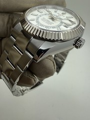 2020 Rolex Skydweller 42mm Stainless Steel Automatic White Dial Watch 326934 B+P
