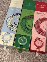 (AP) Audemars Piguet x Swatch Royal Pop 3-Watch Lot Blue/Green/Red