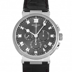 Breguet Marine 5527TI / G2 / 9WV Titanium Leather 42.0mm Gray Dial #YKW225