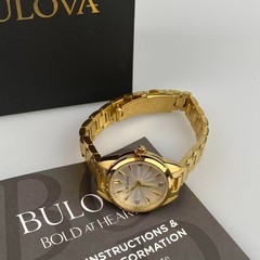 Bulova Sutton 97P150 White Diamond Dial Stainless Steel Women’s Quartz Watch