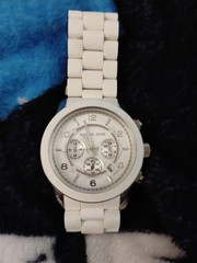 Michael Kors White Runway Chronograph Watch