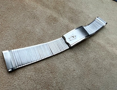 Vintage Accutron Bulova wristwatch wristband Duchess All Steel 17.5mm works 18mm