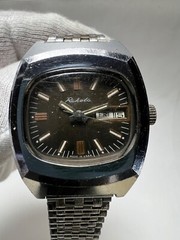 Raketa TV Mechanical Wristwatches Caliber 2628H Brown Dial fast delivery