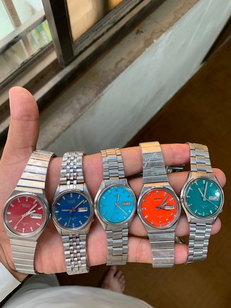 Lot of vintage seiko 5 Men’s Automatic Watch Day & Time 6309