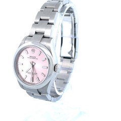 Rolex Oyster Perpetual 277200 Silver Oyster Bracelet with Silver Bezel Pink Dial