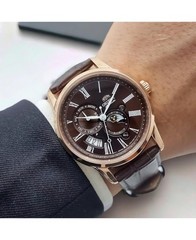ORIENT Men Analog Automatic Casual Watch Classic Dress Brown Dial Waterproof Rou