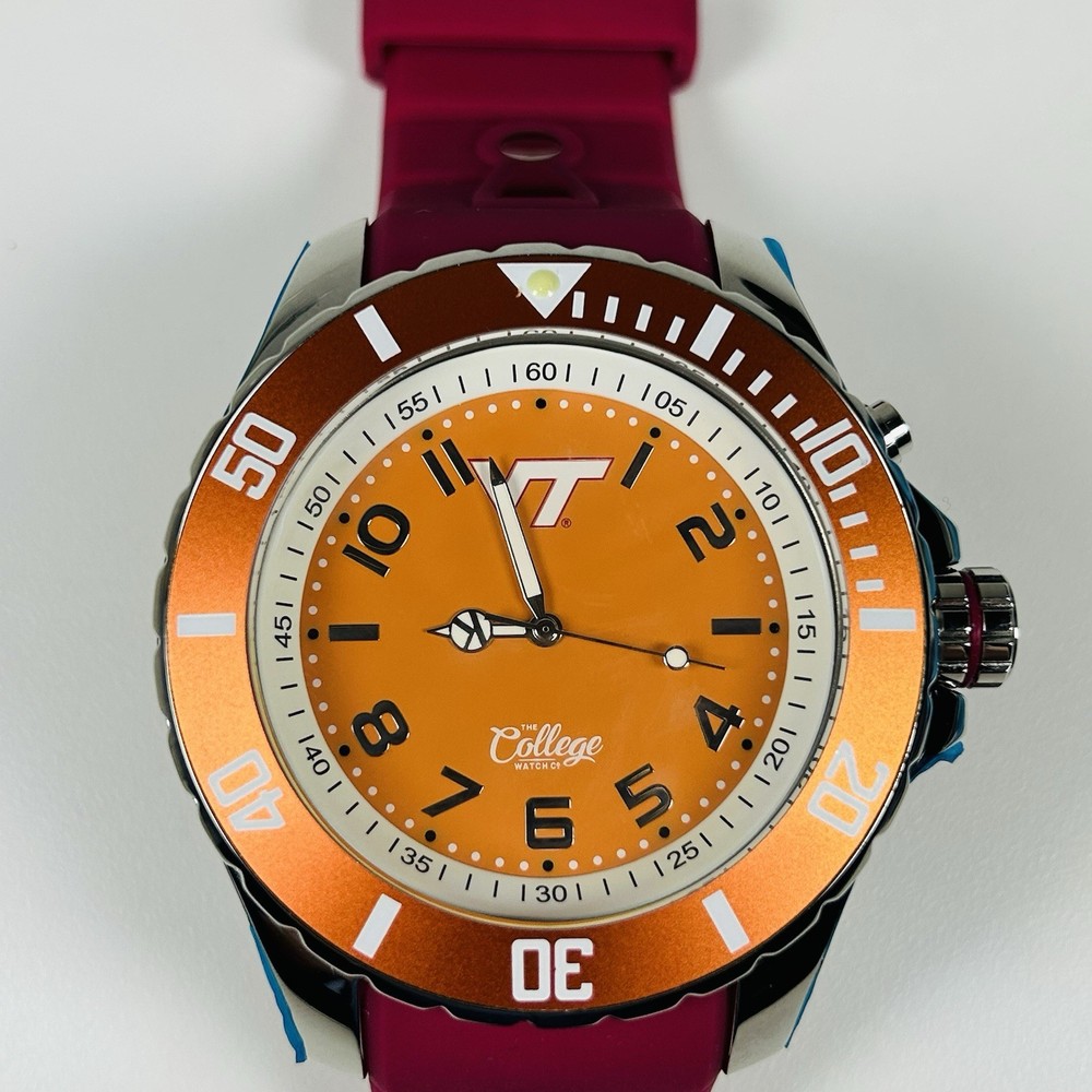 Virginia Tech Hokies “KYBOE! The College Watch Company Men’s New Batteries 55mm