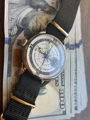 Watch Mechanical Wrist Molniya Compass Men’s Russian Soviet USSR Strap Vintage