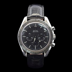 Omega Speedmaster Broad Arrow 1957 | OEM Black Leather Strap | Ref. 3594.50