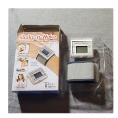 Tech Tools Shake-n-Wake Silent Vibrating Alarm Digital Watch Gray Band