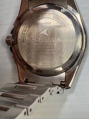CASIO OCEANUS OCW-T2600-1AJF Titanium Solar Radio Mens Wrist Watch #0001