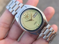 Vintage Seiko 5 Automatic 21J Luminous Dial SS Men’s Japanese Wristwatch Working
