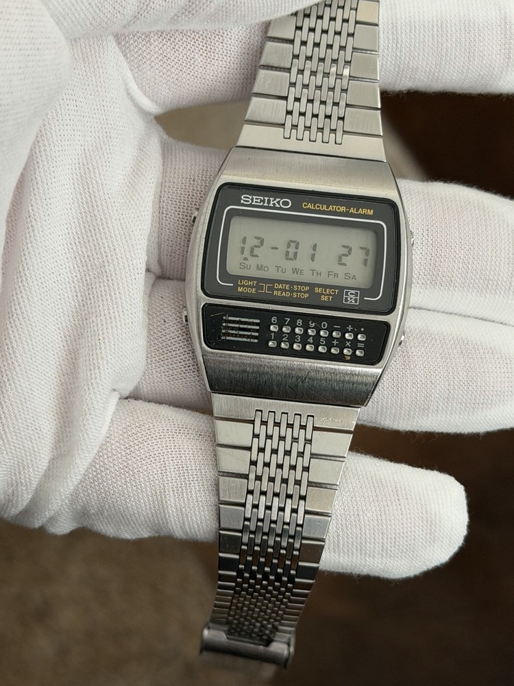 Rare Vintage Seiko Calculator Alarm C359-5000 Men’s Digital Watch JDM 1970s