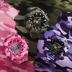 Casio G-Shock GA-V01CMG-3AJF BOLD CAMO AND GOLD Black Dial 58.2mm Watch