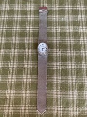Vtg Ladies Waltham Incabloc 17 Jewel 1/20 10k GF 15mm Mira-Flex Mesh Watch Band