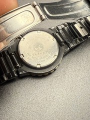 VTG Seiko SQ Sports 150 PVD Black/Gold 7N3692 women’s quartz wristwatch