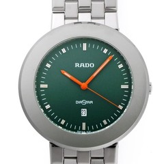RADO Diastar Quartz Watch 152.0575.3 Green Dial Stainless Steel Defective