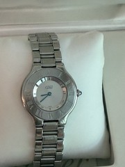 Cartier Must de Cartier 21 Quartz Stainless Steel Swiss Made 21mm Bracelet Box