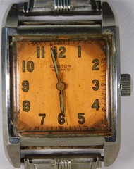 Vintage 1940’s Croton Swiss 17j Bumper Aquamatic Oversize 29mm Tank Watch Works