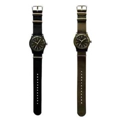 Daiso Japan Mili Watch Black/Khaki Made in China New Japan