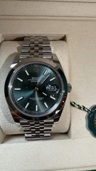 Rolex Datejust 126300 Silver Jubilee Bracelet with Silver Bezel unworn brand new