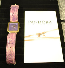Pandora Grand Cushion Swiss Made Sapphire Glass Black Crown Diamond