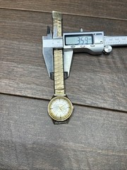 Vintage 1960’s Bulova Watch M0 Gold Tone July 1969 Calendar Band Repair Parts