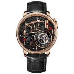 PINDU Men’s Luxury Dress Watch 45.5mm Steel Sapphire Crystal Luminous Waterproof