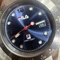Vintage Fila Sports Watch Quartz Rare screw down bezel SPARES REPAIR