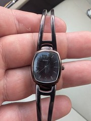 Ladies Fossil F2 ES-1717 Brown Small Dial Bracelet Watch With New Battery