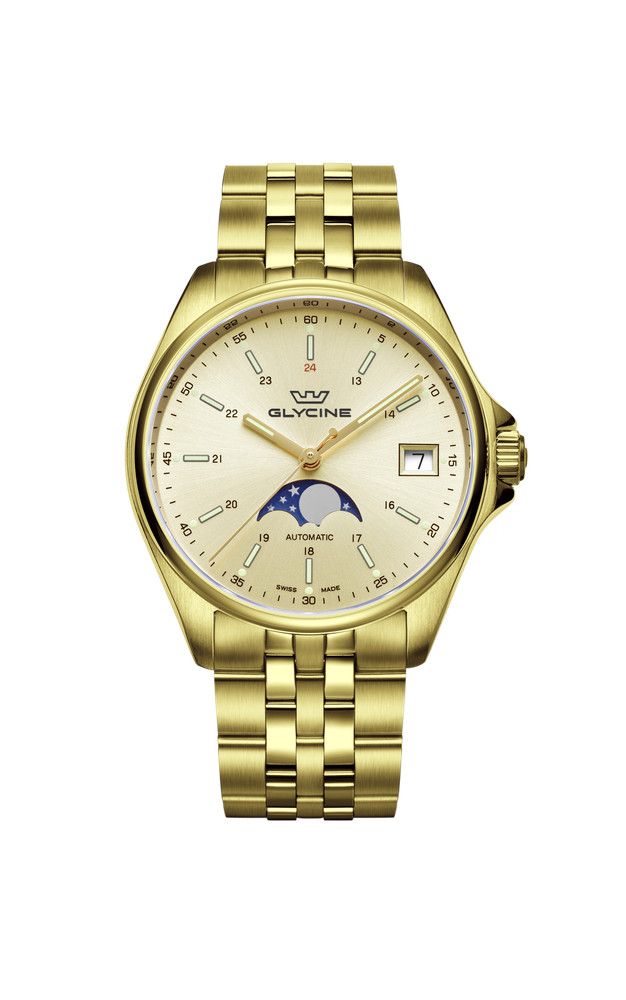 Glycine Women’s Combat Classic Moonphase 36mm Automatic Watch GL0247