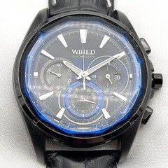 SEIKO WIRED 7T12-0AT0 Chronograph Quartz Mens 43mm wrist 19.0cm/7.5in