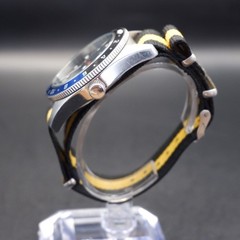 Rotary GMT Batman Style Watch GB00682/04 Quartz Working New Battery