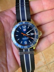 TAG Heuer WAZ1010.FC8197 Mens Formula 1 Series Quartz Watch Blue Orange Silver