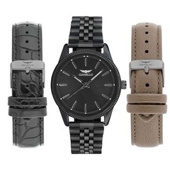Gianello Kryton Interchangeable 3 Strap Watch Set
