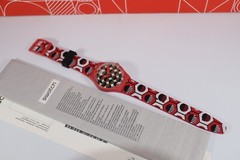 New Swiss Swatch Originals Swaiti Red Multicolor Silicone Watch 34mm GR163 Black