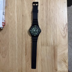 Casio MRW200H-3BV, Men’s Analog Black Resin Band, 100 Meter, Day/Date, NEW