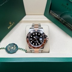 Rolex GMT-Master II NEW 2026 Rootbeer Two Tone Rose Gold Ceramic Bezel Oyster