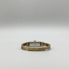 Vintage Bucherer Womens Watch 11mm Painted Enamel Gold Tone Bangle Manual Wind