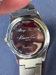 Kenneth Cole Kc 37892 Tone, Silver, And Rose Gold Plated Wristwatch