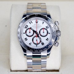 Rolex Daytona 116509 SILVER RACING Silver Arabic Dial 18K White Gold 40mm
