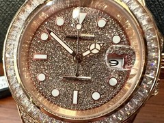 Parker Philip Automatic Stainless Steel Diamond Watch (Rose Gold) PP6975D-3