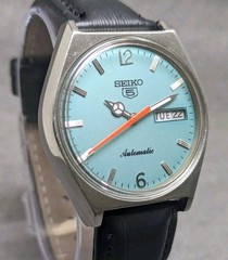 Vintage Seiko 5 automatic Day Date Movement No.6309A Japan made men’s watch.