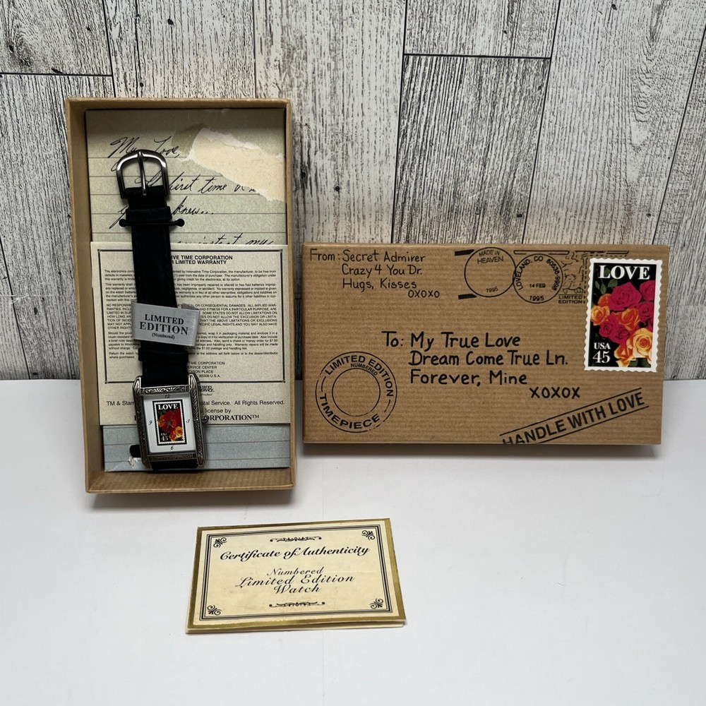 USPS Stamp Watch Love in Box Limited Edition Women’s Watch
